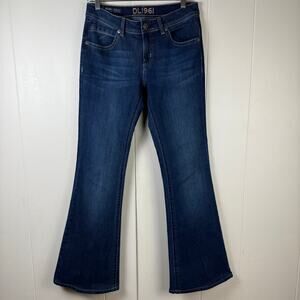 DL1961 Joy High Rise Flare Denim Jeans in Nirvana